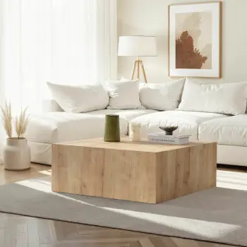 Tavolinë kafeje Nordure, Prizma, ngjyrë lisi Sapphire Oak