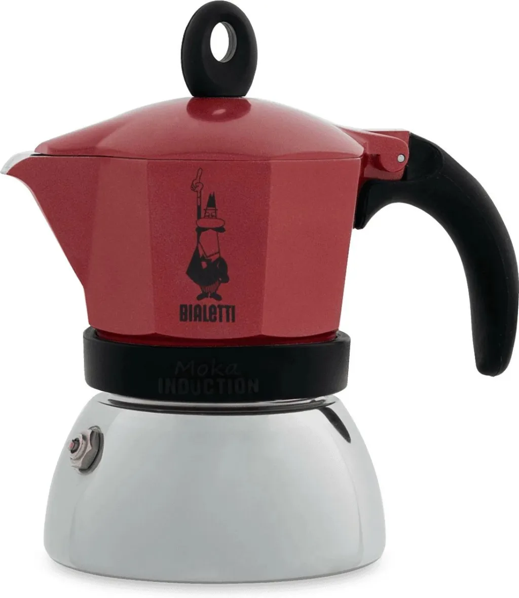Aparat kafeje Bialetti Moka Induktion 0.2L, kuqe - 1