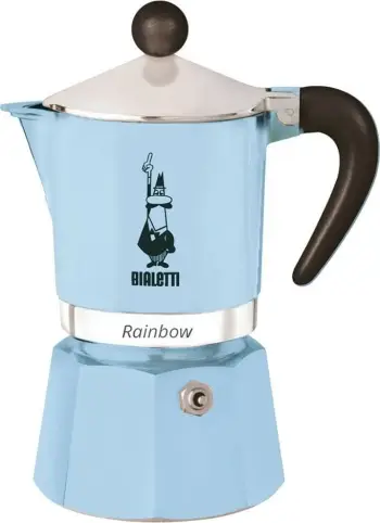 Ibrik për kafe Bialetti RAINBOW 3 TZ, 150 ml, i kaltër