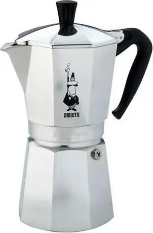 Moka pot Bialetti Moka Express 0.55L 9 filxhanë argjendtë/zezë