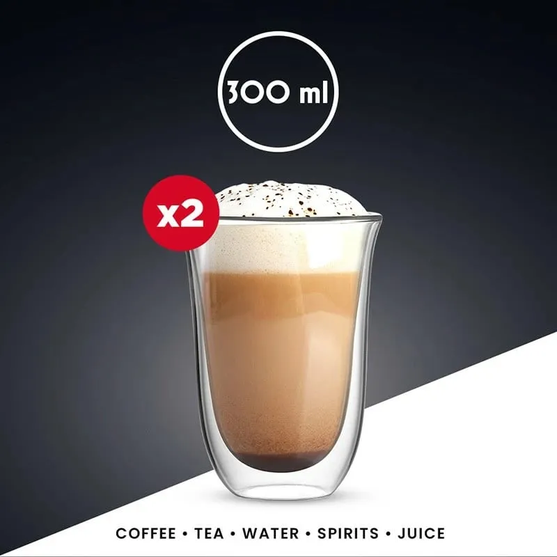Set gotash Bialetti Firenze 2 copë, xham dypjesësh, 300ml, transparent - 2