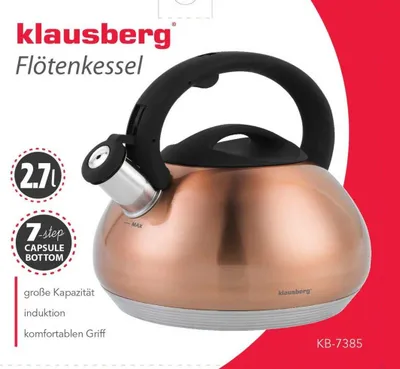 Çajnik Klausberg KB-7385, 2,7 l, bakër - 2