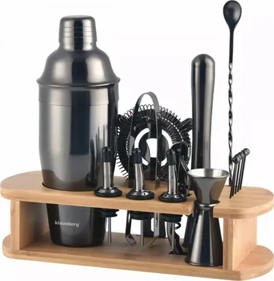 Set bartender Klausberg KB-7584, 16 pjesë, çelik inox, ngjyrë grafit - 1