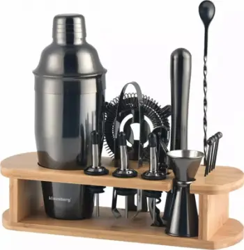 Set bartender Klausberg KB-7584, 16 pjesë, çelik inox, ngjyrë grafit
