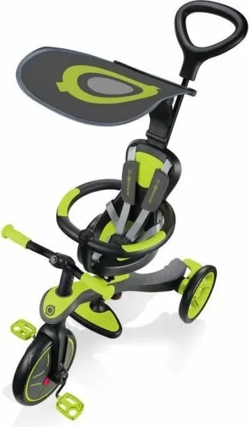 Biçikletë për fëmijë Globber Explorer Trike 4in1, e zezë dhe e verdhë - 2
