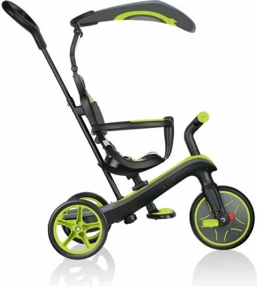 Biçikletë për fëmijë Globber Explorer Trike 4in1, e zezë dhe e verdhë - 3