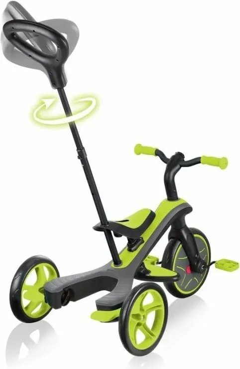Biçikletë për fëmijë Globber Explorer Trike 4in1, e zezë dhe e verdhë - 9