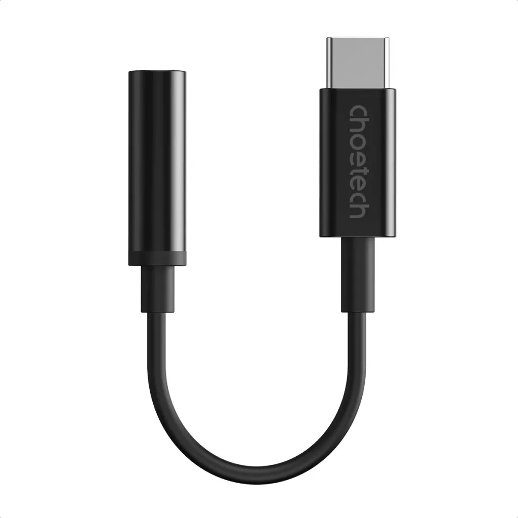 Adapter audio Choetech AUX003, USB-C në 3.5mm, i zi - 2