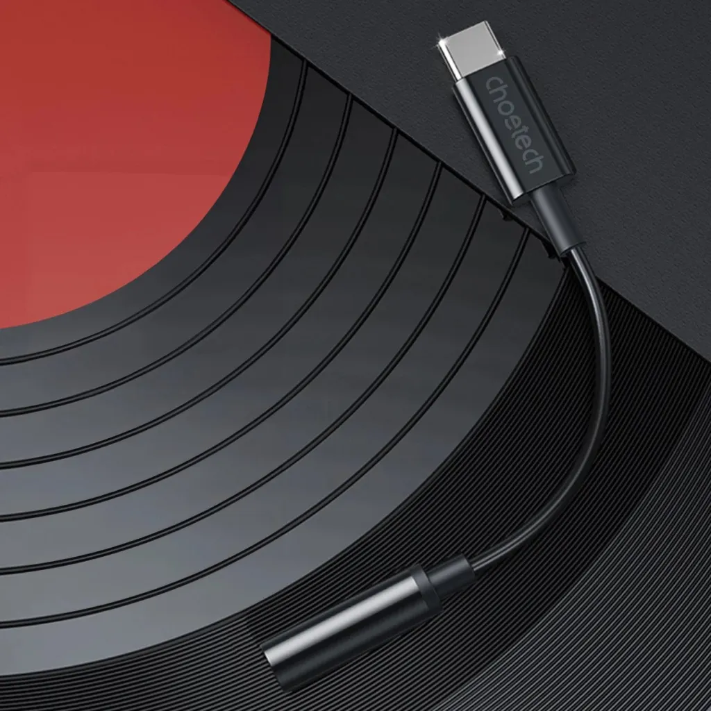 Adapter audio Choetech AUX003, USB-C në 3.5mm, i zi - 14