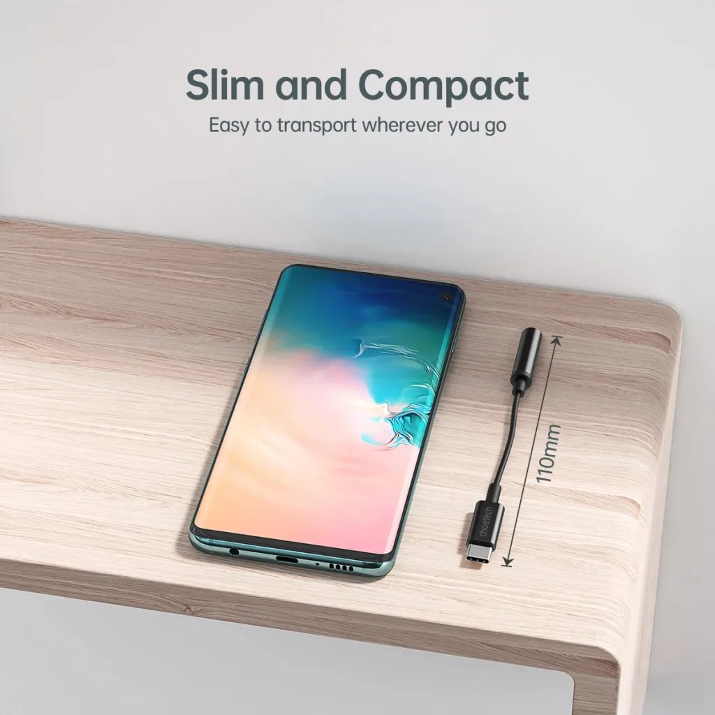 Adapter audio Choetech AUX003, USB-C në 3.5mm, i zi - 10