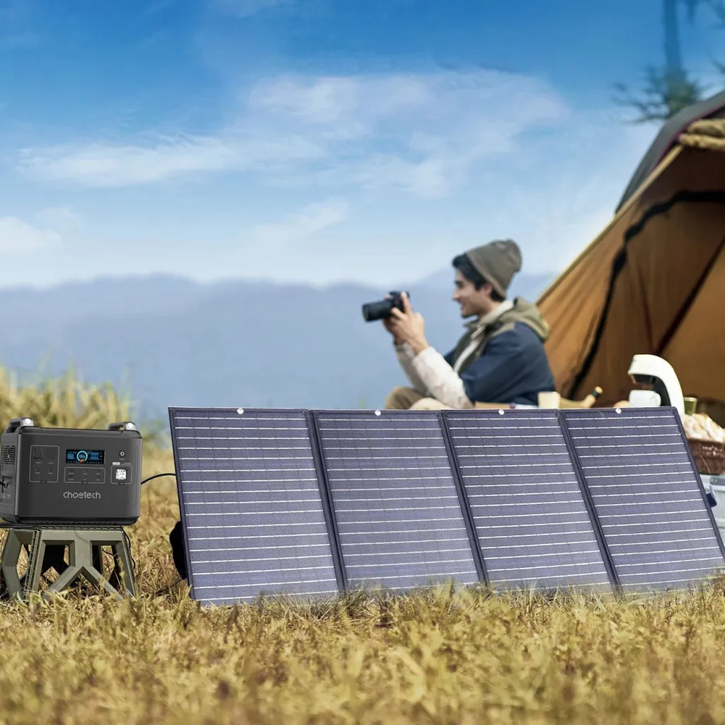 Karikues diellor i palosshëm Choetech SC010, 160W, i zi - 7