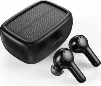 Kufje wireless TWS Choetech BH-T09 me panel diellor, të zeza