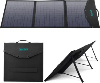 Karikues diellor portativ Choetech SC008, 120W, 4 porta, i zi