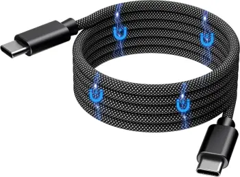 Kabllo magnetike USB-C Choetech XCC-1052, 1.2m, 100W, e zezë