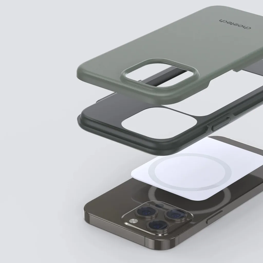 Kapak telefoni Choetech PC0113 MFM Anti-drop, për iPhone 13 Pro, MagSafe, jeshil - 10