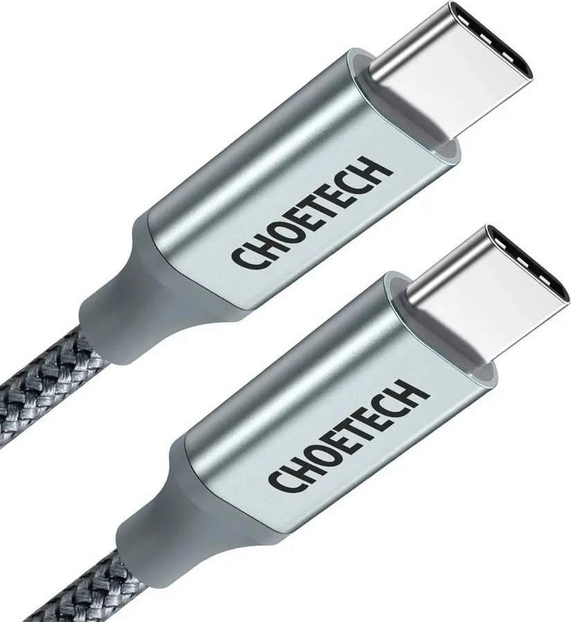 Kabllo USB-C në USB-C Choetech XCC-1002-GY, 1.8m, 100W, Gri - 3