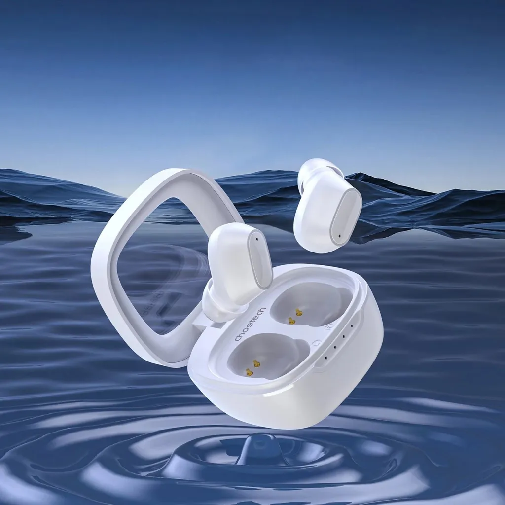Kufje TWS Choetech MEMS BH-T23-WH, Bluetooth 5.3, USB-C, Bardhë - 3