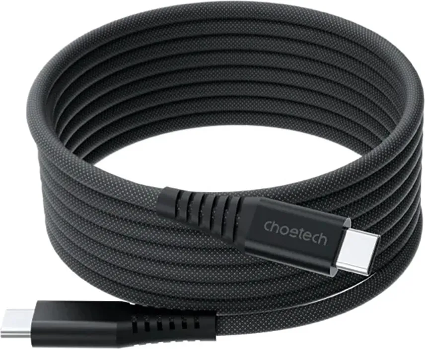Kabllo USB-C në USB-C Choetech XCC-1051, 1.8m, 240W, e zezë - 1
