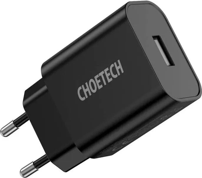 Karikues rrjeti Choetech Q5002-EU, 12W, USB-A, zi - 3