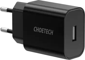 Karikues rrjeti Choetech Q5002-EU, 12W, USB-A, zi