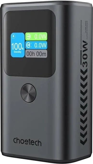 Powerbank Choetech B701, 10000mAh, 30W, Gri - 1