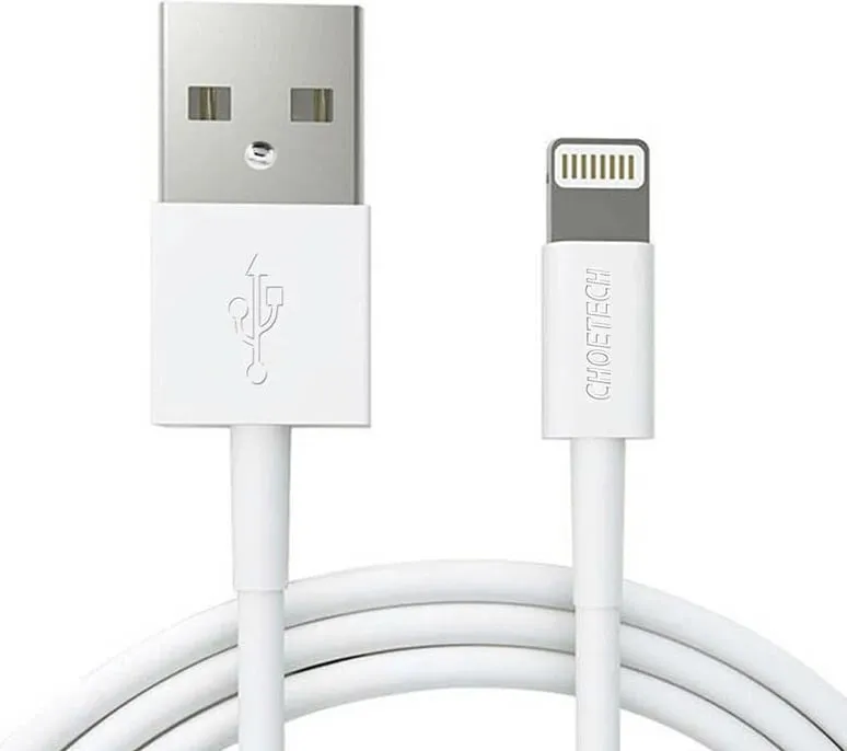 Kabllo USB në Lightning Choetech IP0026, 1.2m, e bardhë - 1