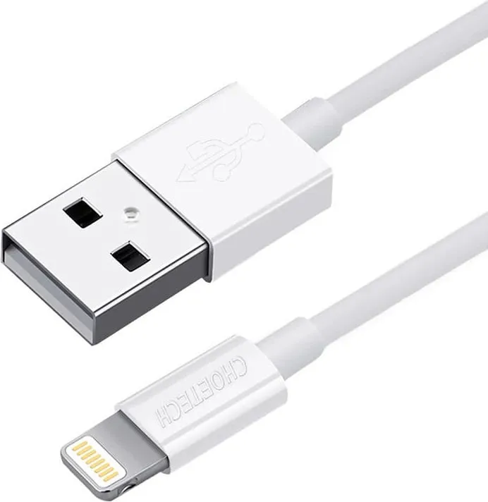 Kabllo USB në Lightning Choetech IP0026, 1.2m, e bardhë - 2