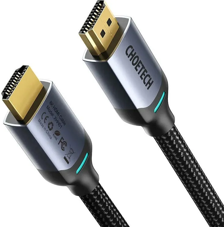 Kabllo HDMI në HDMI Choetech XHH01, 2m, 8K, e zezë - 2