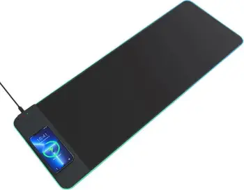 Mauspad Choetech T543-F-ACBK me karikim wireless 15W, i zi