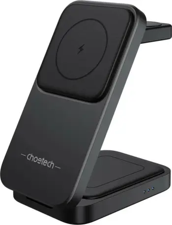 Karikues wireless magnetik 3-në-1 Choetech T611-F për iPhone 12/13/14/15, i bardhë