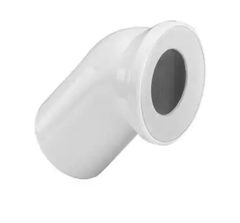 Bërryl Viega PVC, 45°, i bardhë