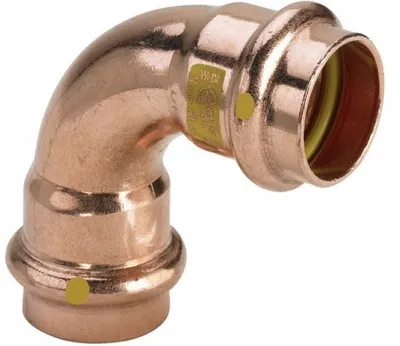 Lidhës prej bakri Viega 90°, 28 mm - 1