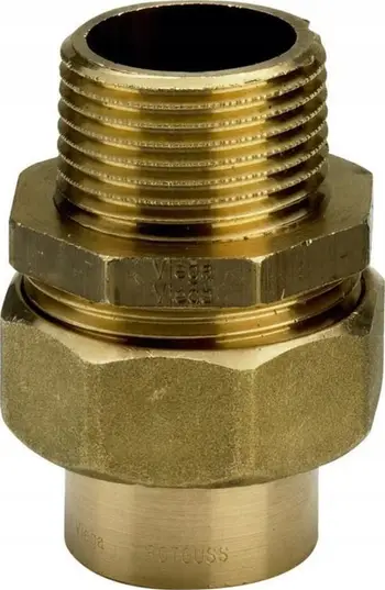 Lidhës i drejtë Viega LW 15 x 1/2", bronz
