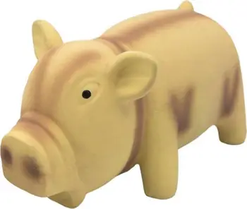 Lodër për qen Barry King Pig, latex, me tingull, 15 cm, bezhë