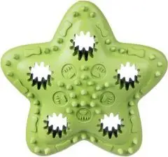Lodër gome për qen Barry King Treat Star, 12.5cm, e gjelbër