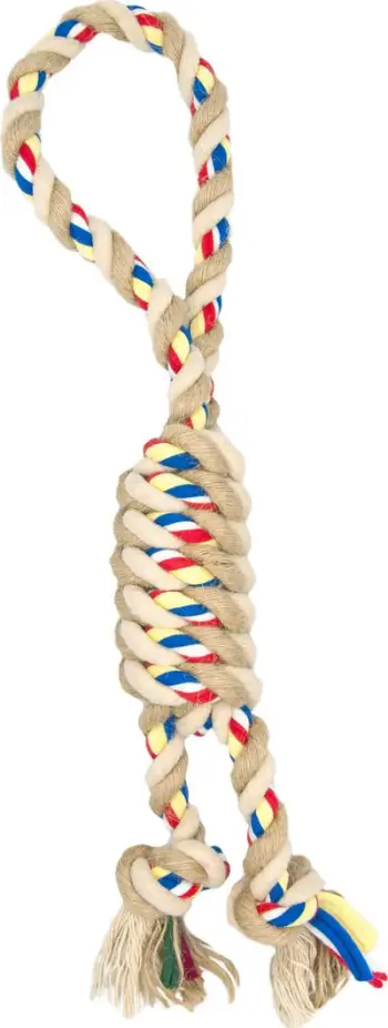 Litar kafshimi Barry King Tangled Rope, 34 cm, 4.5 cm, 125 g, i hirtë