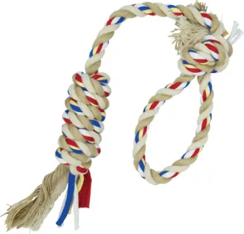 Litar kafshimi Barry King me jute, 45 cm, 3.5 cm, 90 g, i hirtë