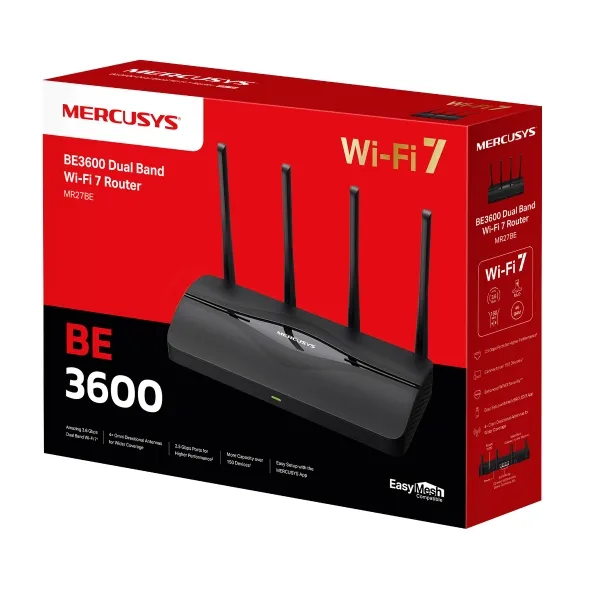Router Mercusys BE3600, Wi-Fi 7 - 7