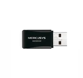 Përshtatës rrjeti Mercusys MW300UM Wireless N Mini USB, 300 Mbps, USB 2.0, i zi