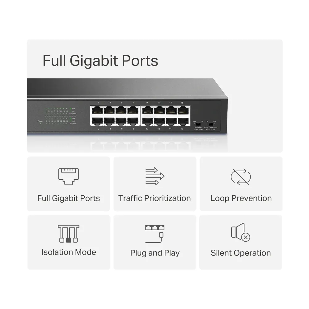Switch Mercusys 16-Port - 4