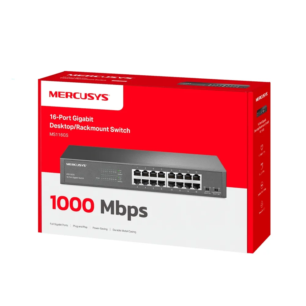 Switch Mercusys 16-Port - 5