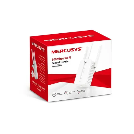 Zgjërues rrjeti Wireless Range Mercusys ,300Mbps ,MW300RE ,Bardhë - 3