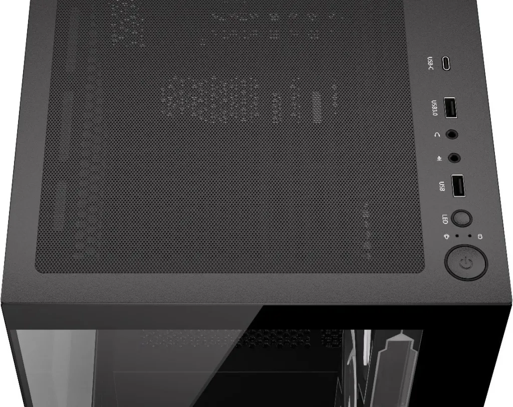 Kasë Krux Exo RGB, e zezë - 3
