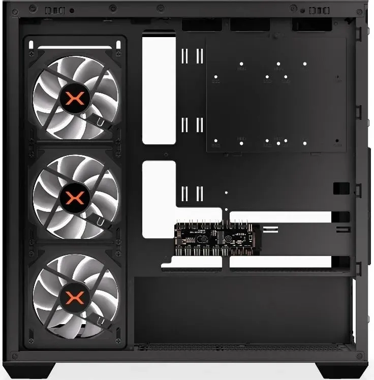 Kasë Krux Exo RGB, e zezë - 4