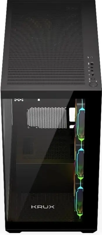 Kasë Krux Exo RGB, e zezë