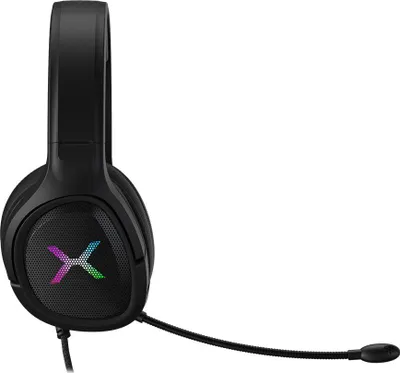 Kufje Krux POPZ RGB, me kabllo, të zeza - 3