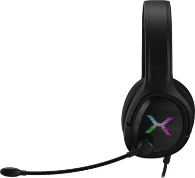 Kufje Krux POPZ RGB, me kabllo, të zeza - 4