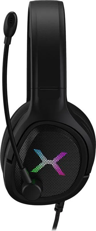 Kufje Krux POPZ RGB, me kabllo, të zeza - 5