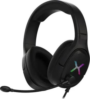Kufje Krux POPZ RGB, me kabllo, të zeza