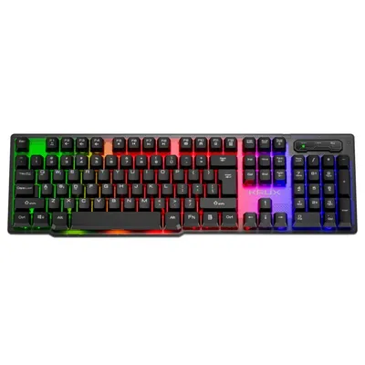 Tastierë Gaming Krux Solar, USB, RGB, e zezë - 1
